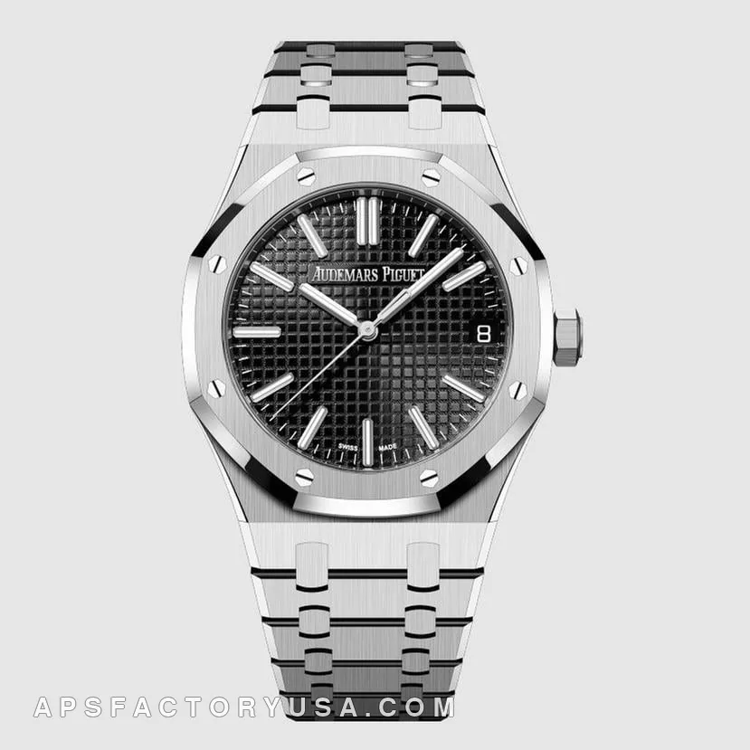 Royal Oak 15510ST black dial